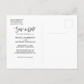 おもしろいユニーク新聞の見出し写真日付の保存 インビテーションポストカード (裏面)