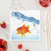 おもしろいユニーク金魚鉢の水 スタンダードランチョンナプキン (インサイチュ)