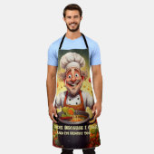 おもしろいユニーク&キッチンエプロン – Perfect Gift エプロン (着用した状態)