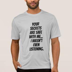 おもしろいユーモアのあることわざ:シークレットセーフ聞ズ Tシャツ