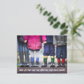 おもしろいユーモアのあるクリスマス シーズンポストカード (スタンド正面)