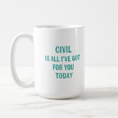 おもしろいユーモアのあるスナーキーワーディンググリーンフォント コーヒーマグカップ (左)