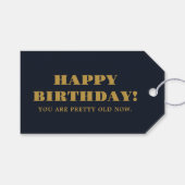 おもしろいユーモアのあるハッピーバースデー ギフトタグ (正面(横))