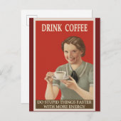 おもしろいユーモアのあるヴィンテージ ポストカード (正面/裏面)