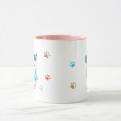 おもしろいユーモアのある最高の猫の母の写真パーソナライズされたあり マグカップ (中央)