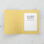 おもしろいユーモアのある男性マンガレッドワイン誕生日 カード (内部)