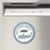 おもしろいユーモアのある魚釣り揚げレシピ調理師 マグネット (インサイチュ (食洗機))