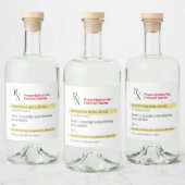 おもしろいユーモアノベルティRx処方箋Spoof酒ボット リキュールボトルラベル (ボトル)