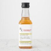 おもしろいユーモアノベルティRx PrescriptionLabel リキュールボトルラベル (正面)