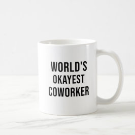 おもしろいユーモア世界の最も大きな同僚タイプモダンマグ コーヒーマグカップ