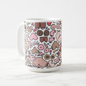 おもしろいユーモア中立胸像 コーヒーマグカップ (正面左)