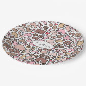 おもしろいユーモア中立胸像 ペーパープレート (アングル)