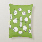 おもしろいヨガをする羊 アクセントクッション (裏面(縦))