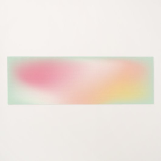 おもしろいヨガナウピザアフターパステルグラディエントグラデーション ヨガマット (裏面(横))