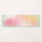 おもしろいヨガナウピザアフターパステルグラディエントグラデーション ヨガマット (正面(横))