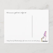 おもしろいヨガユーモアのポストカード ポストカード (裏面)