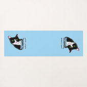 おもしろいヨガ猫 ヨガマット (裏面(横))