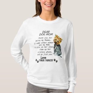 おもしろいヨークシャーテリア誕生会引用文tシャツ tシャツ
