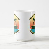 おもしろいライターズリトリートおもしろい作家観光客デザイン コーヒーマグカップ (中央)