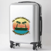 おもしろいライターズリトリートエピック作家トロピカルタイム シール (スーツケース)
