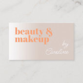 おもしろいライトタウペブラウンサニーオレンジはっきりしたタイポグラフィ 名刺 (正面)