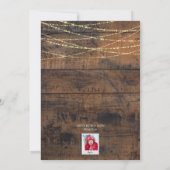 おもしろいライトンアップ写真家クリスマスホリデーカード (裏面)