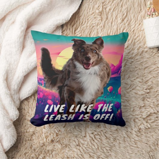 おもしろいライフ引用文オモダンーストラリア羊飼い クッション (ブランケット)