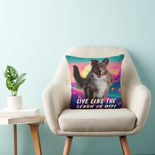 おもしろいライフ引用文オモダンーストラリア羊飼い クッション (椅子)