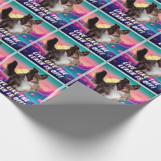 おもしろいライフ引用文オモダンーストラリア羊飼い ラッピングペーパー (角)