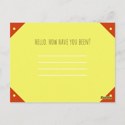 おもしろいライムグリーンの恐竜 ポストカード (裏面)