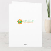 おもしろいラクロスグリーティングカード誕生日カード カード (裏面)