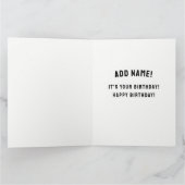 おもしろいラクロス誕生日 カード (内部)