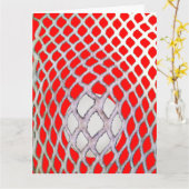 おもしろいラクロス誕生日 カード (黄色い花)