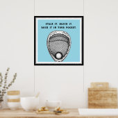 おもしろいラクロス ポスター (キッチン)