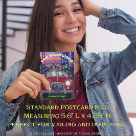 おもしろいラコオンズインカブリオレパーティータイムサンフランシスコ ポストカード