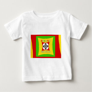 おもしろいラスタカラーレッドゴールデングリーン ベビーTシャツ