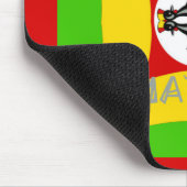 おもしろいラスタカラーレッドゴールデングリーン マウスパッド (コーナー)