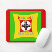 おもしろいラスタカラーレッドゴールデングリーン マウスパッド (マウス)