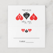 おもしろいラスベガスストリップドリー結婚ムの座席表 プレイスカード (外部開封)