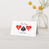 おもしろいラスベガスストリップドリー結婚ムの座席表 プレイスカード (裏面)