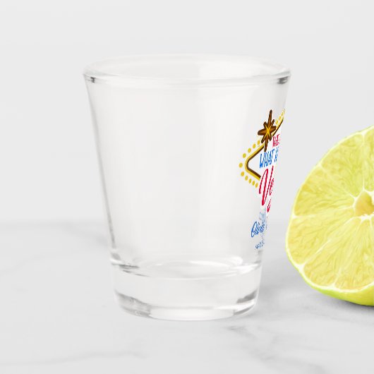 おもしろいラスベガス結婚式の引き出物ショットグラス ショットグラス (左)