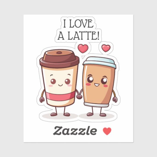 おもしろいラテ シール (シート)