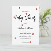 おもしろいラディバグ赤ちゃんシャワー 招待状 (スタンド正面)