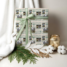 おもしろいラバウヴィンテージシートミュージックフォトコラージュ ラッピングペーパー