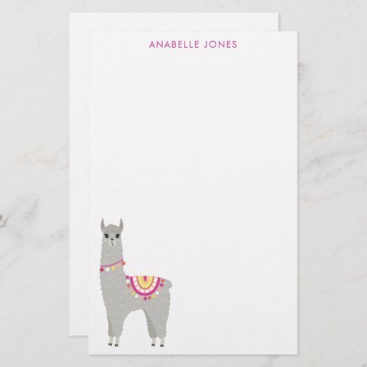 おもしろいラパーソナライズされたマ 便箋 (正面/裏面)