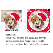 おもしろいラブサンタカスタムー写真名グリーン ラッピングペーパー