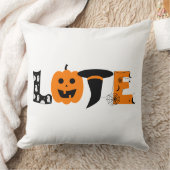 おもしろいラブハロウィーンイラストレーション クッション (ブランケット)