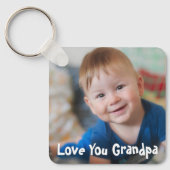 おもしろいラブユーグランパ写真 キーホルダー (正面)