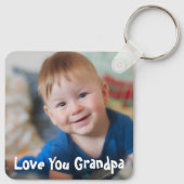 おもしろいラブユーグランパ写真 キーホルダー (裏面)