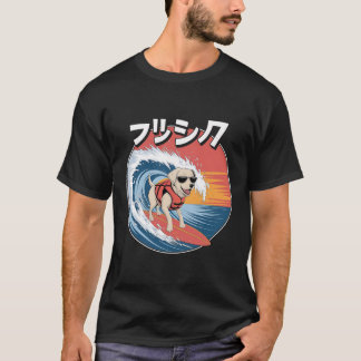 おもしろいラブラドールドッ日本のク神奈川ウェーブ Tシャツ